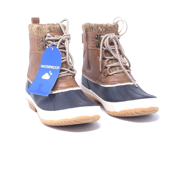 JBU Casey Waterproof Mid Calf Boot Taupe/Dark Taupe Size 8M - Picture 2 of 11